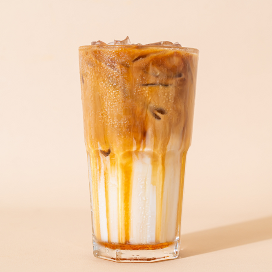 Iced Cinnamon Almond Milk Macchiato 